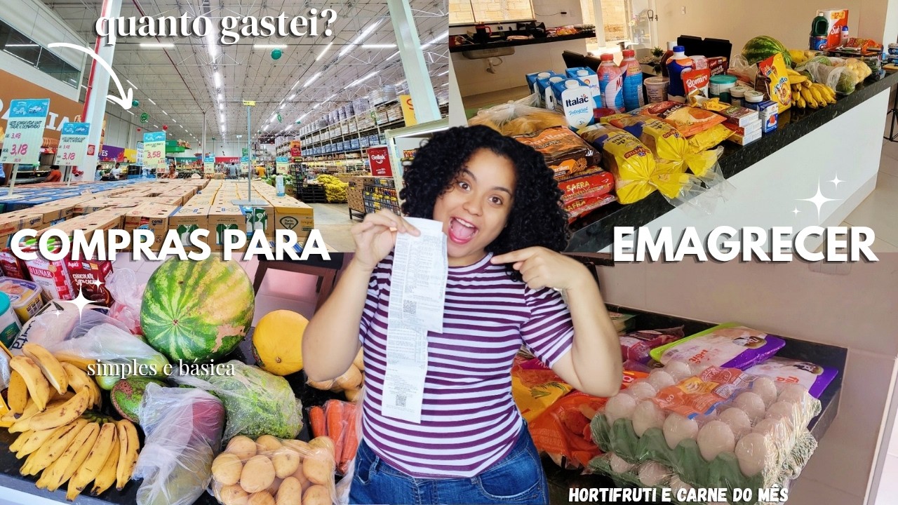 COMO FAÇO MINHA DIETA DE EMAGRECIMENTO? VALORES, DICAS, e vlog das compras do mês.