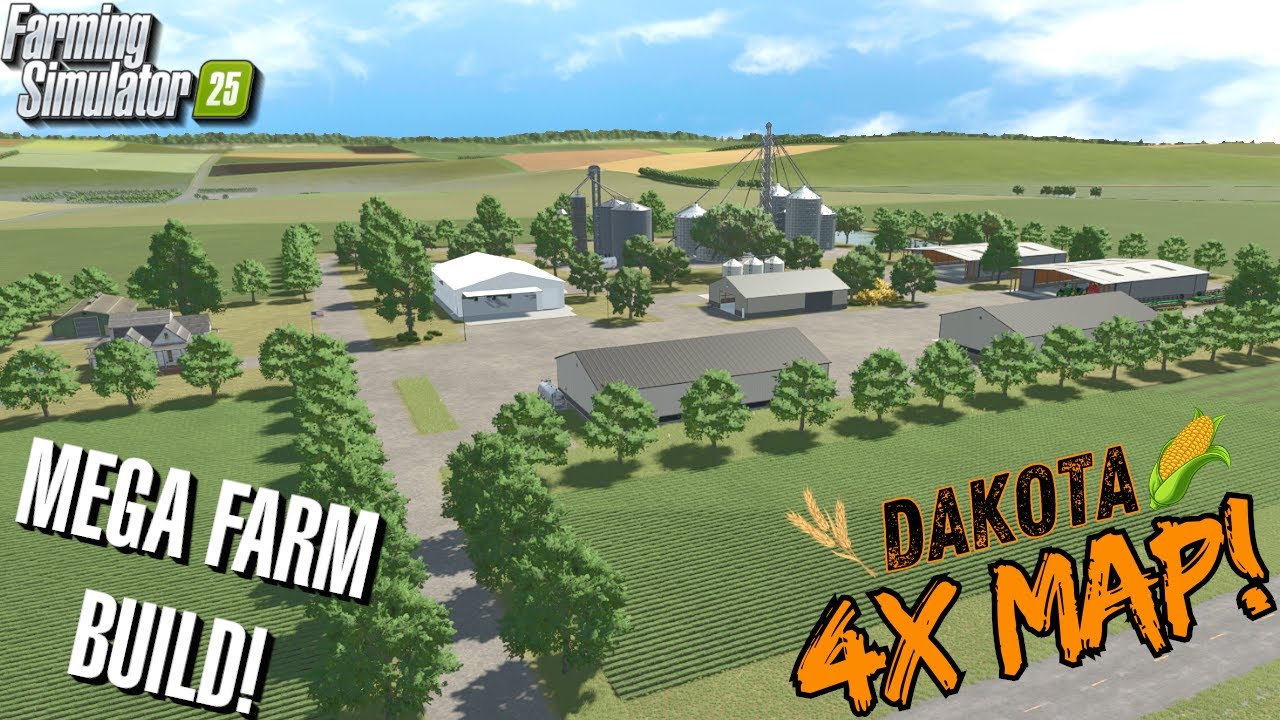 СТРОИМ АМЕРИКАНСКУЮ МЕГАФЕРМУ С НУЛЯ! | Dakota 4x | Farming Simulator 25 | FS25 #1