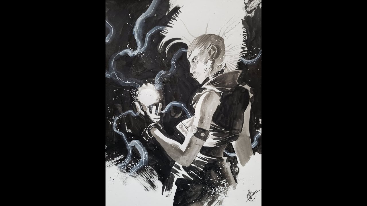 Matteo Scalera inking Storm