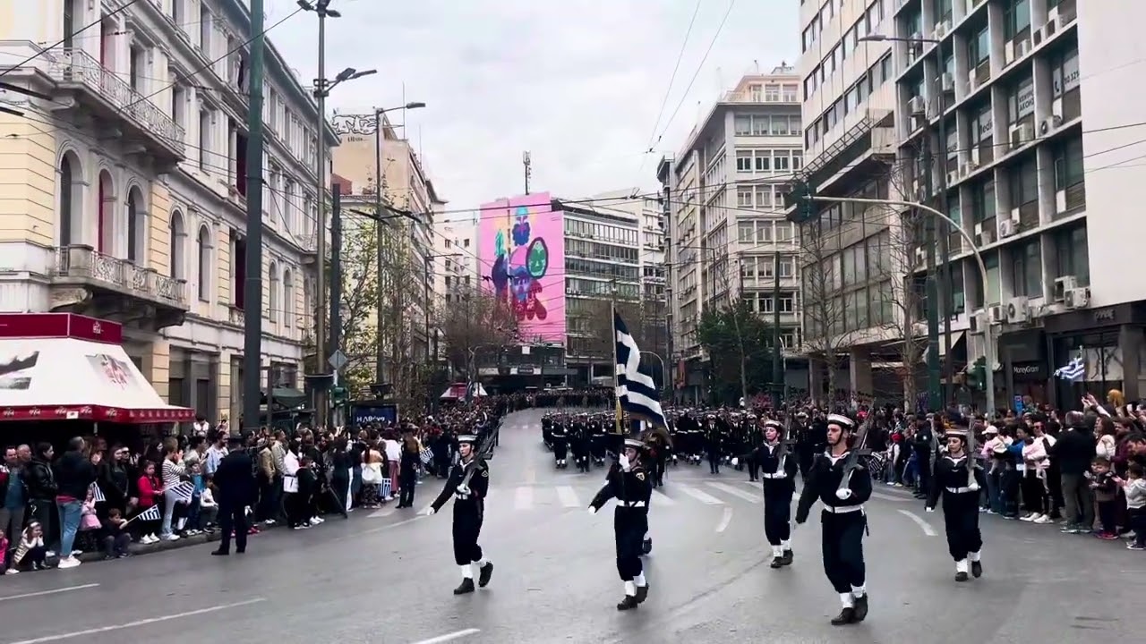 Πολεμικό ναυτικό! Στρατιωτική παρέλαση για την 25η Μαρτίου! Αθηνα 2025!