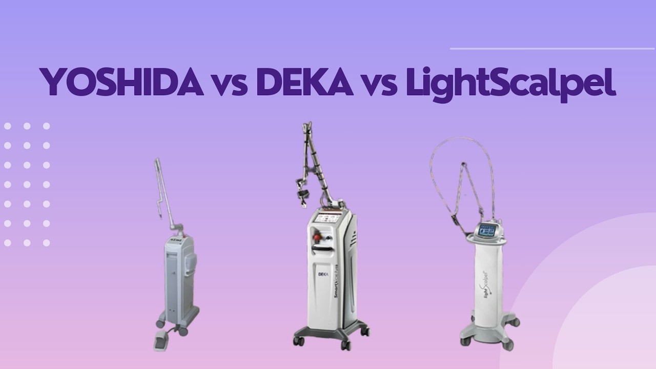 Сравнение лазерных систем CO₂: Yoshida, DEKA и LightScalpel для стоматологии.
