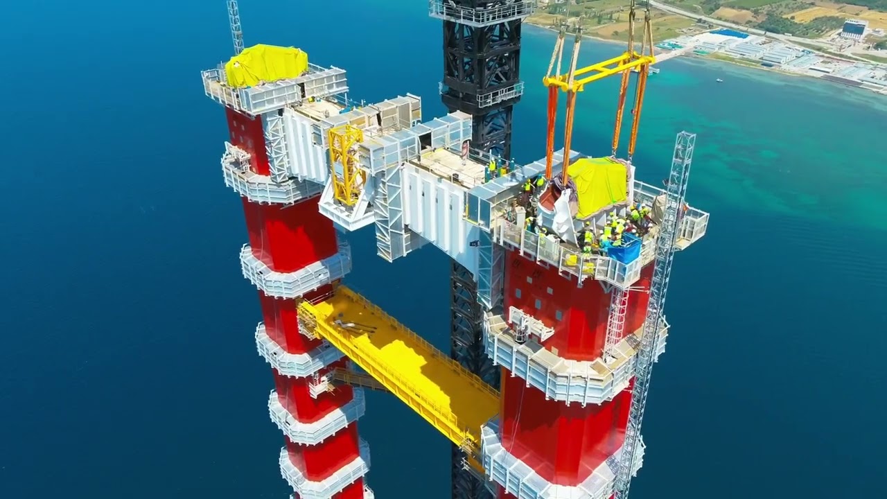 1915 Çanakkale Köprüsü Yapımı Gerçek Görüntüler.