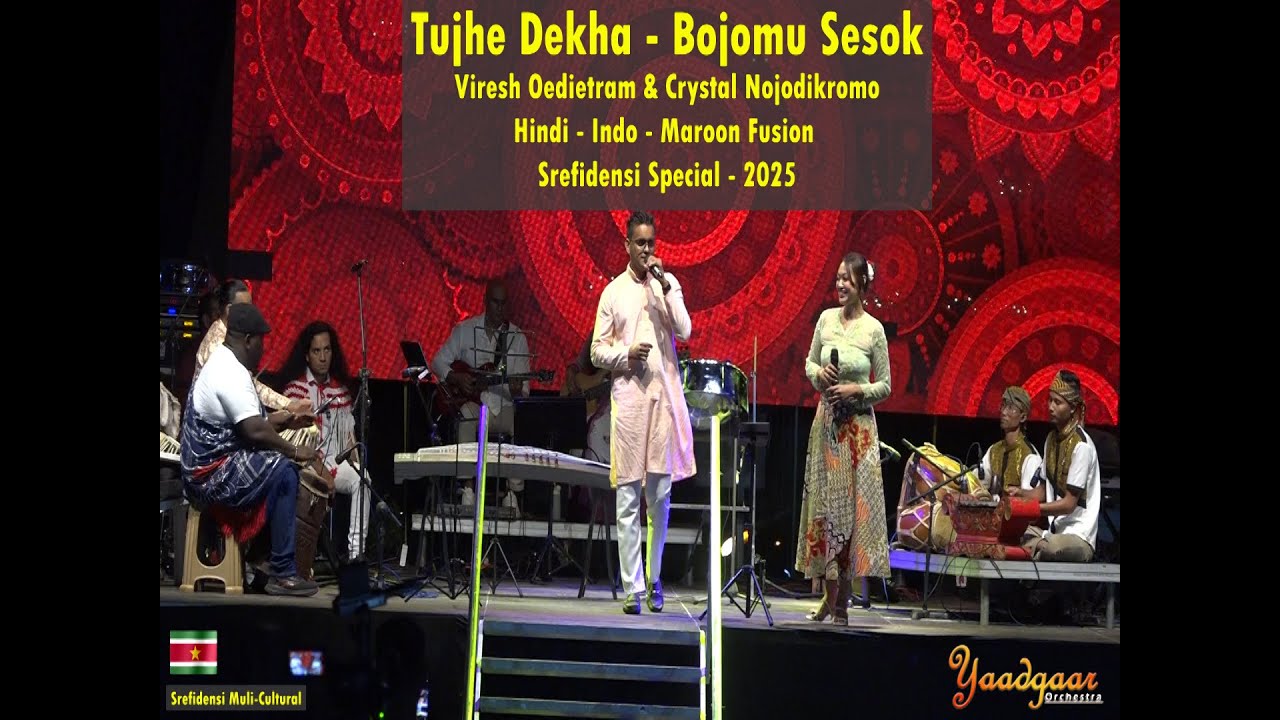 Tujhe dekha - Bojomu sesok | Hindi - Indo Fusion | Viresh & Crystal | Yaadgaar Orchestra