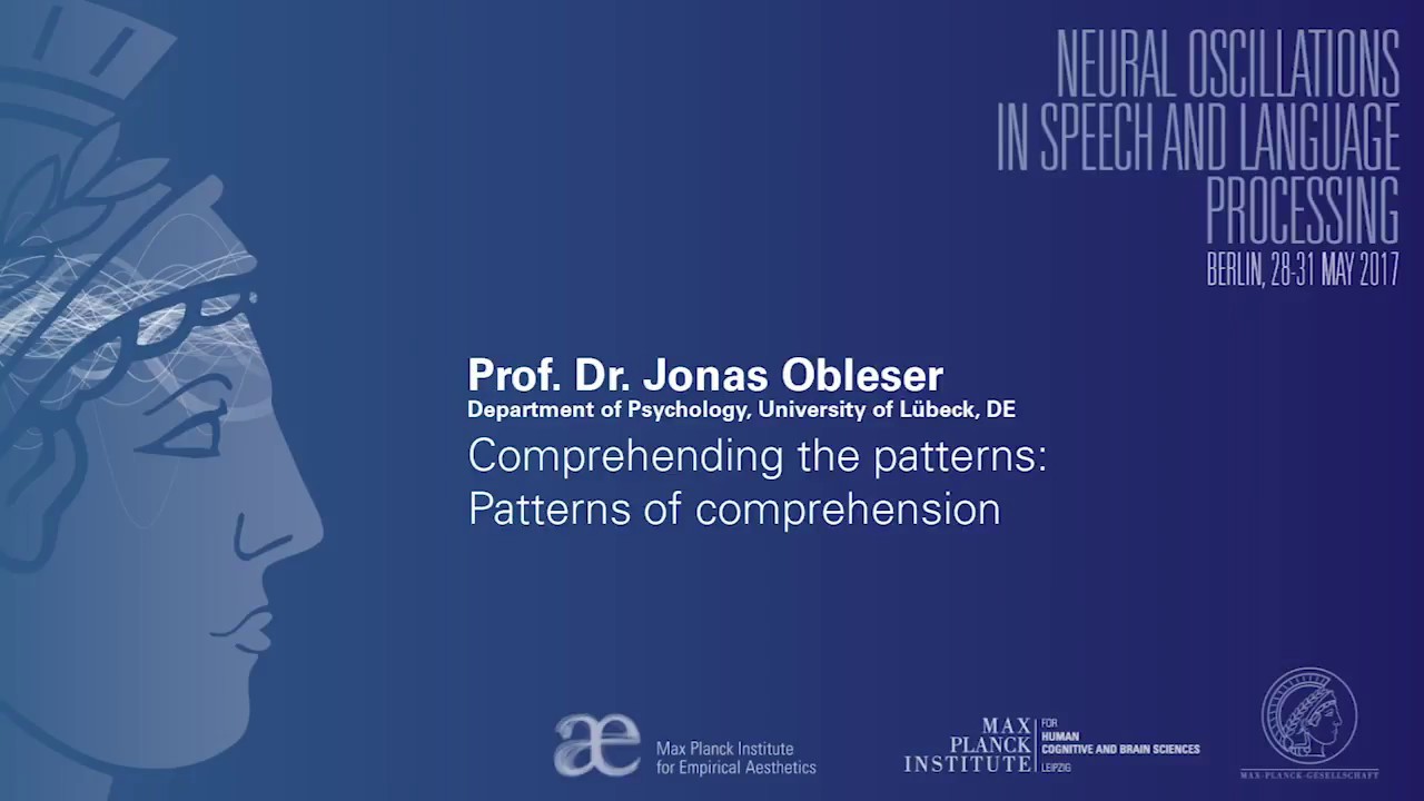 Prof. Dr. Jonas Obleser | Comprehending the patterns: Patterns of comprehension