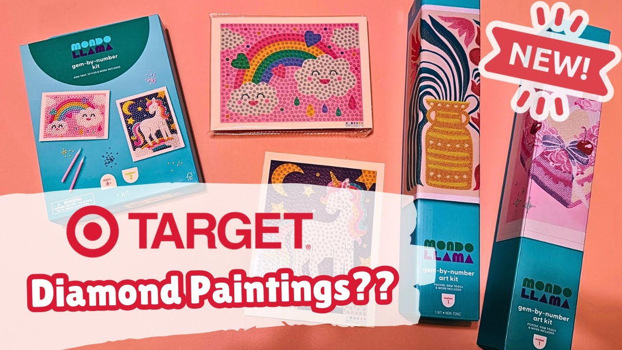 NEW at Target! 3 Diamond Painting Kits - Worth the Price?