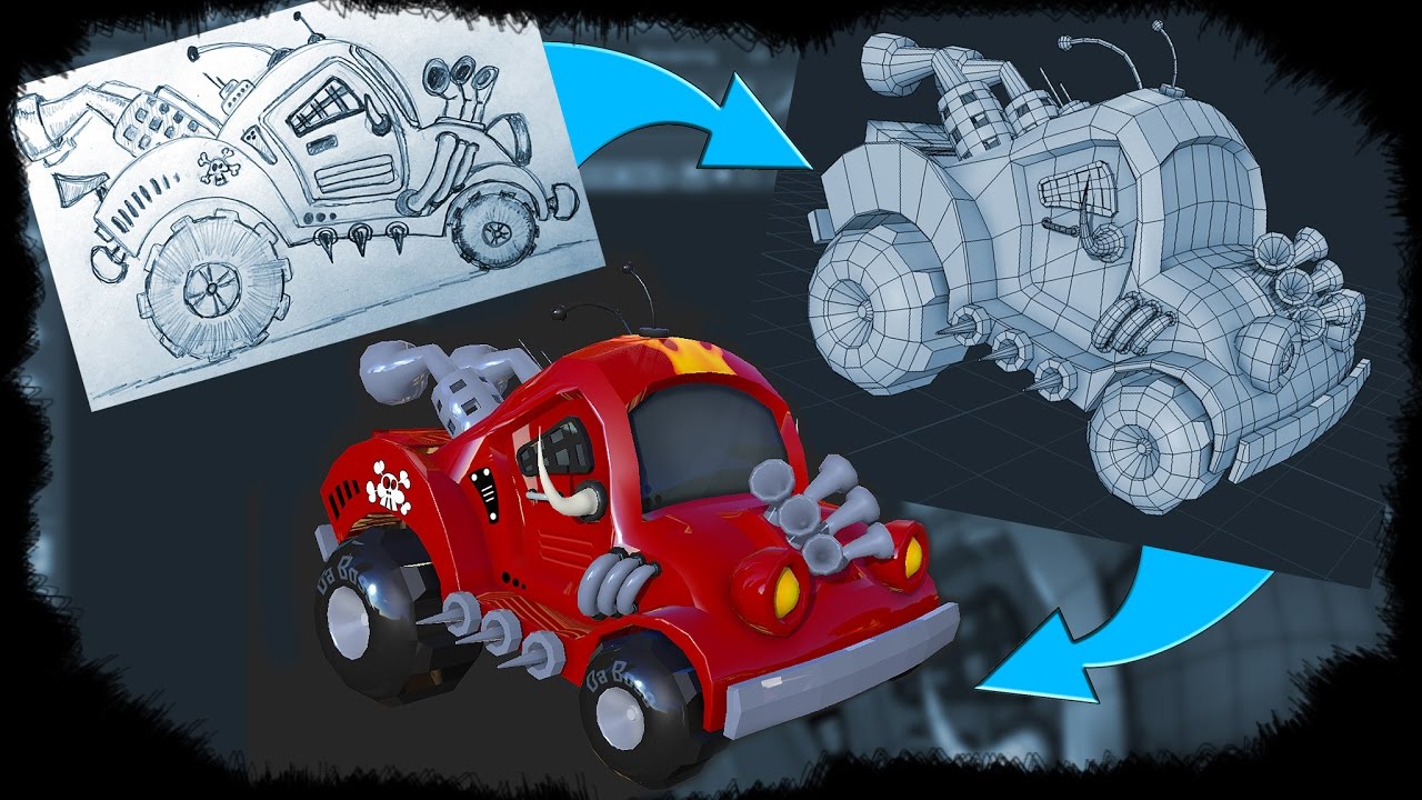 Learn to Model a Cartoon Car in Maya - uDemy Course