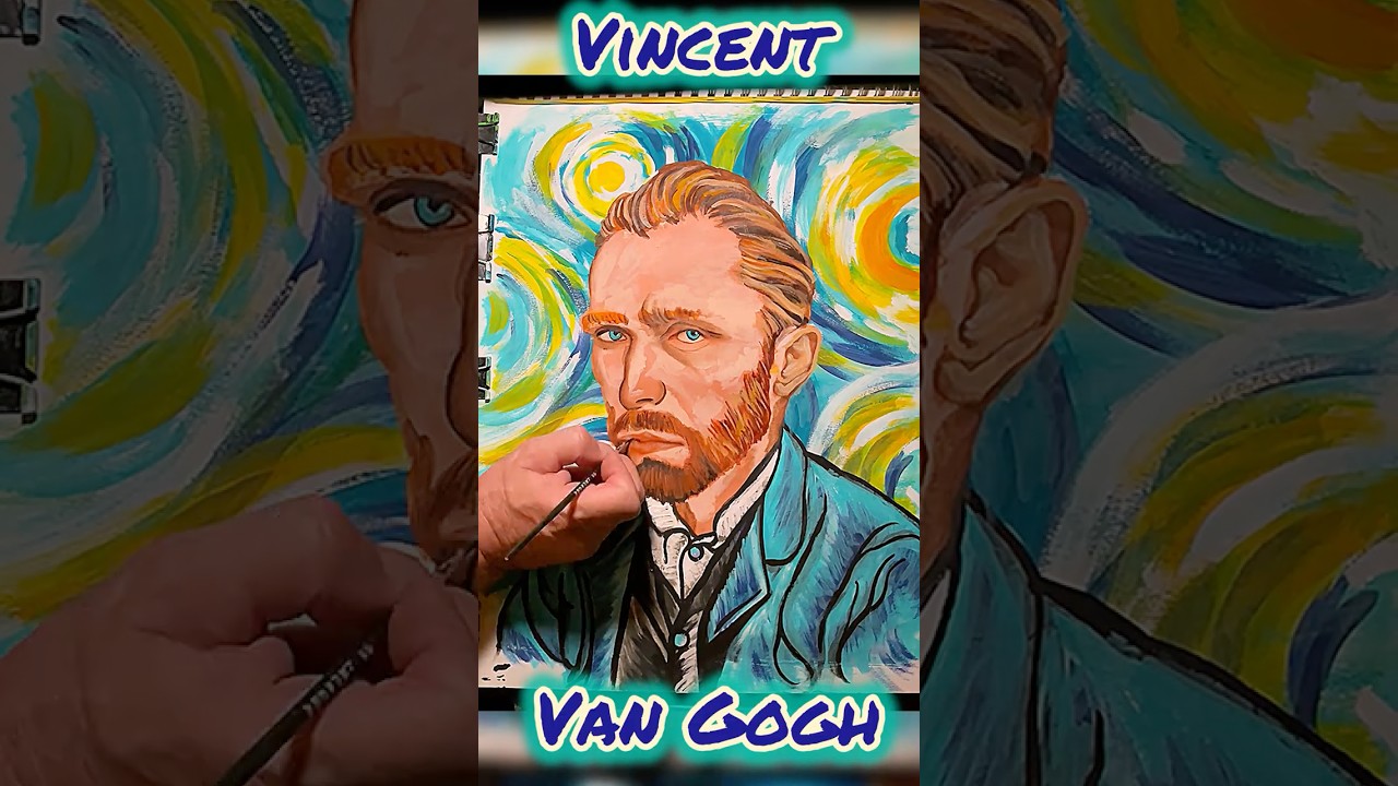 Painting Vincent van Gogh 🎨 | Timelapse Portrait Art