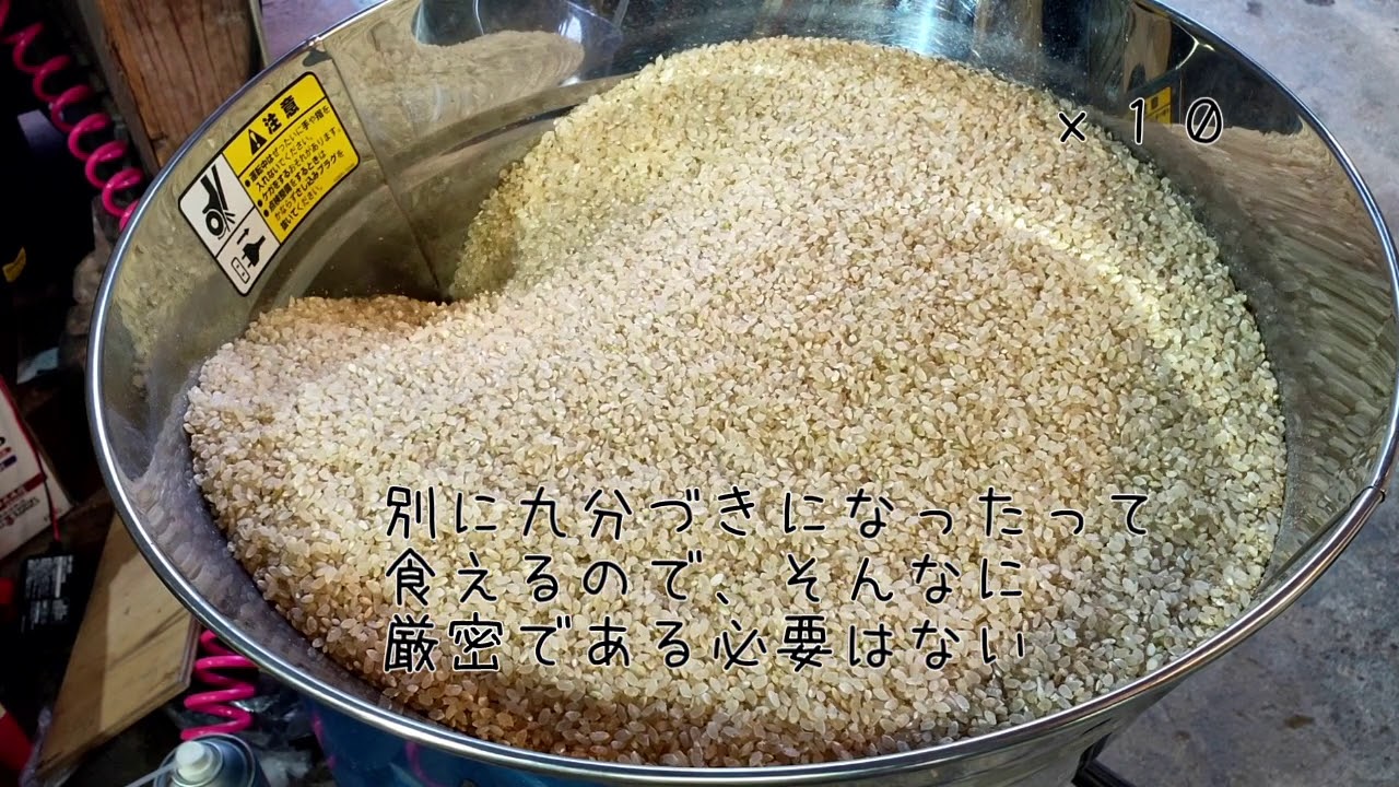 ちょっと古い循環型精米機RY150Lを使う！