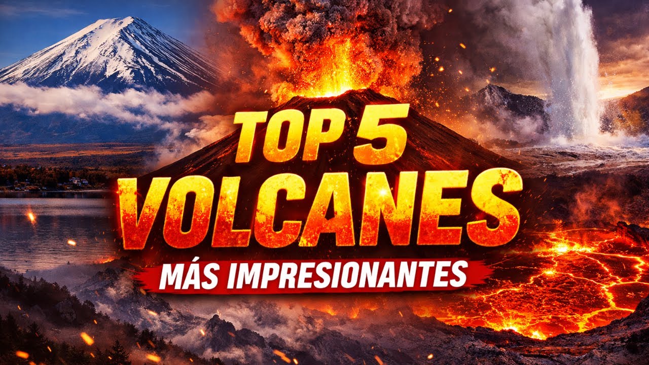 TOP 5 Volcanes Más Impresionantes del Mundo 🌋 | El Poder Real de la Tierra