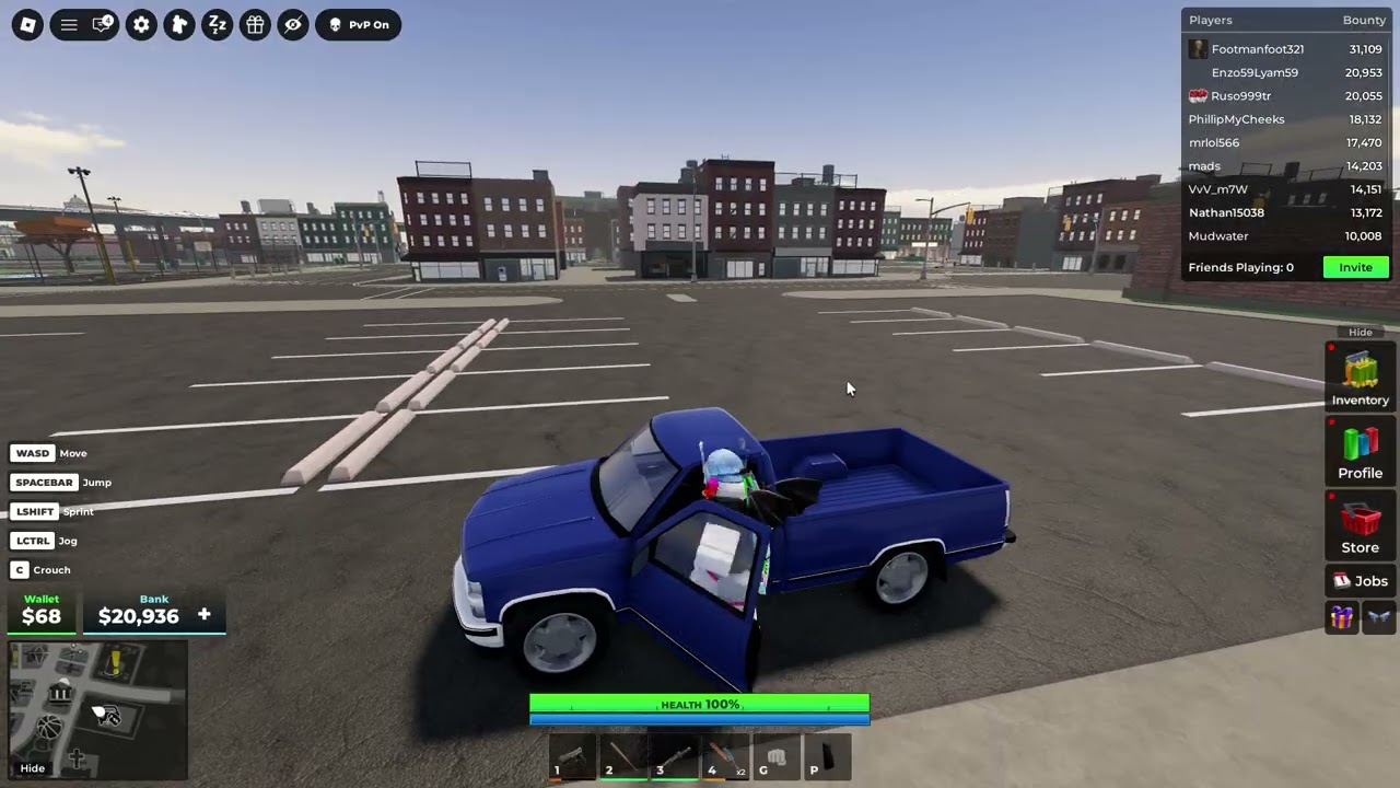 Trying to level up beginner and only weapon. Also sorry to the people I griefed. (3)