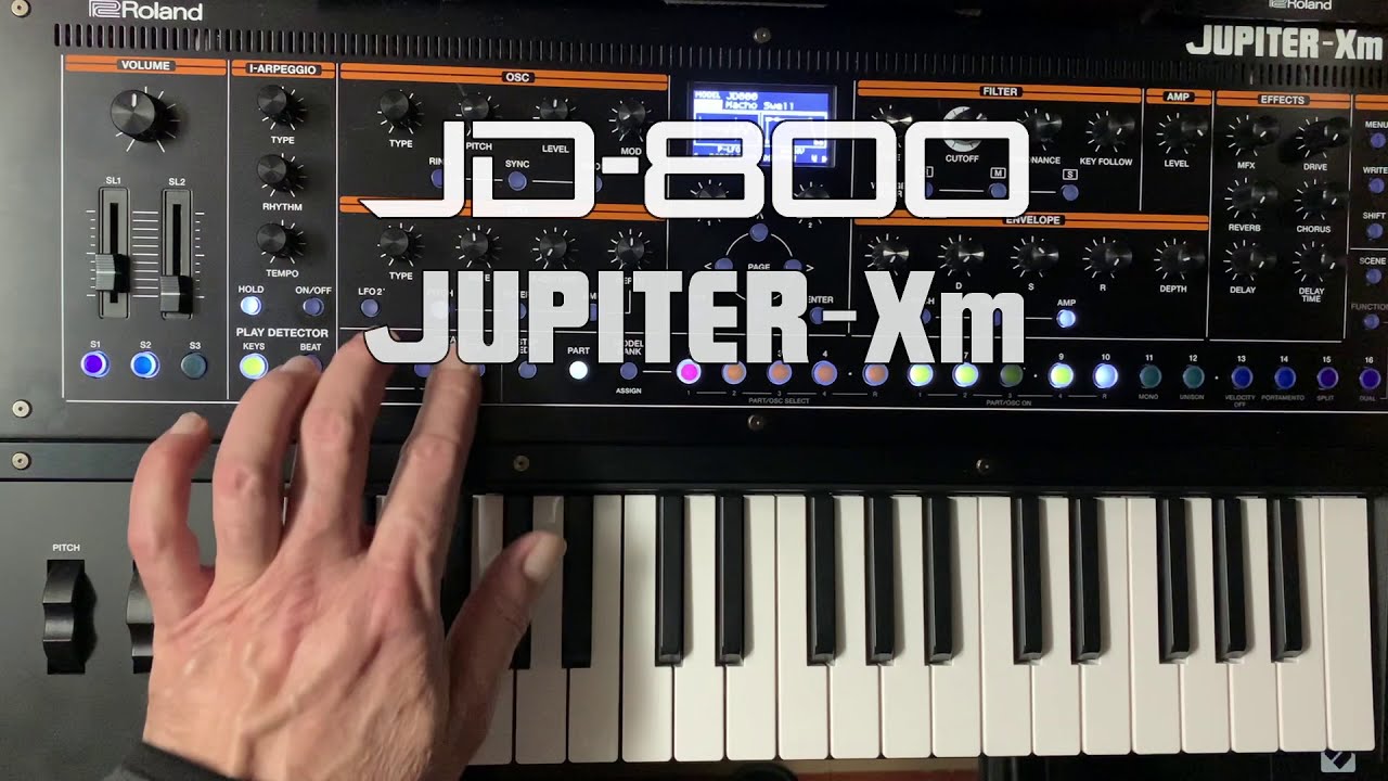 Roland JD-800 Model Expansion on JUPITER-Xm - Quick Review in Description