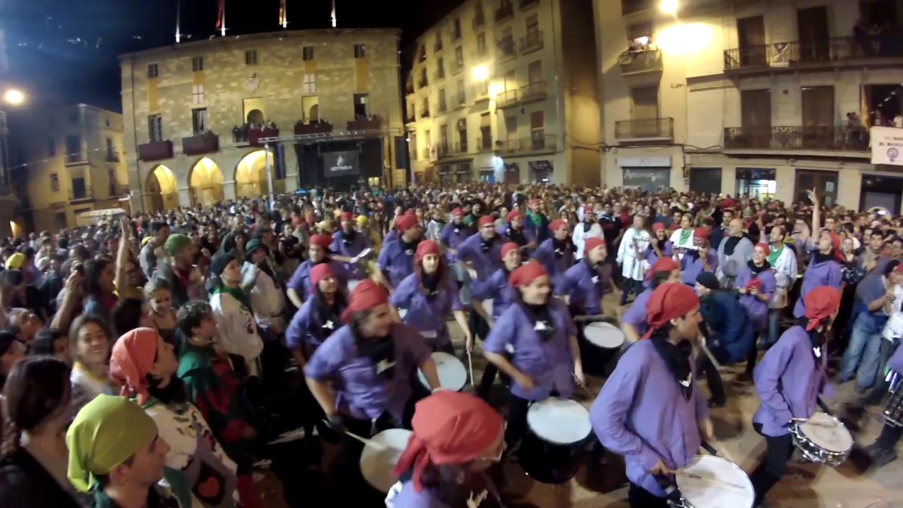 Tabalers de Xàldiga al final del Correfoc de Manresa 2016