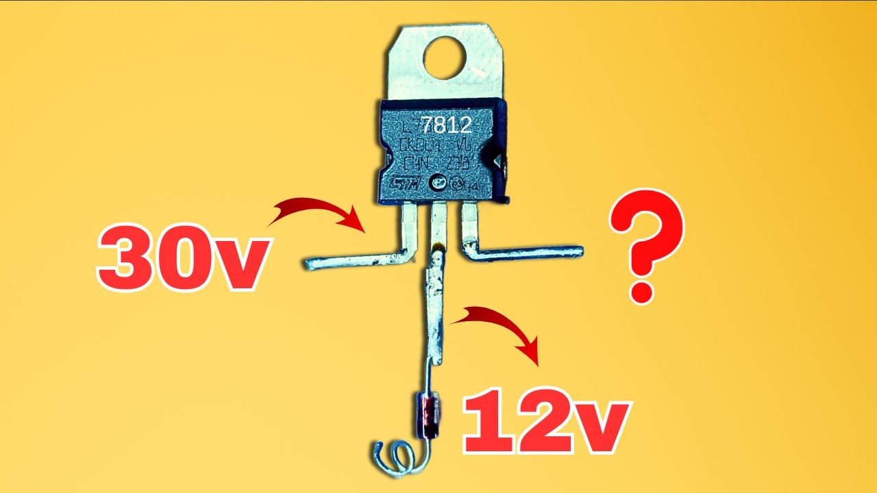 7812 voltage regulator | 30v To 24v and 12v Converter | 7812 Regulator