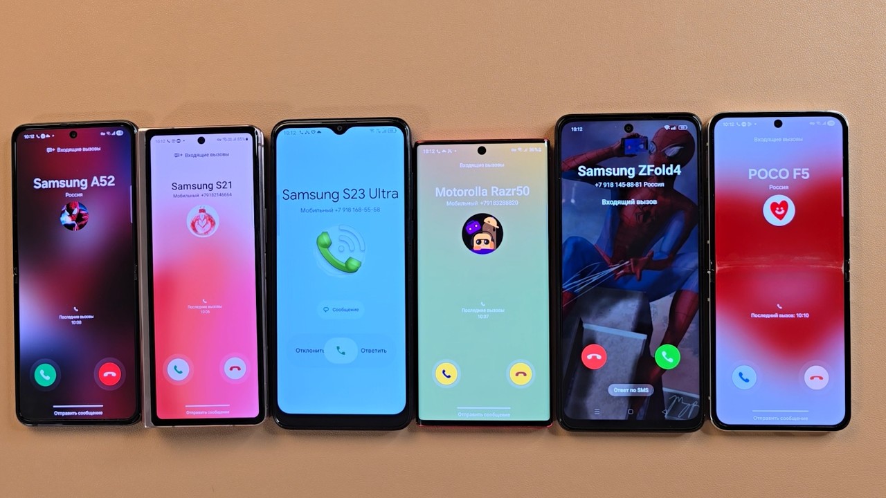 Samsung ZFold2 Samsung Flip3 TCL 30b Samsung Note10 OppoA3x Samsung Flip5 Guess Who Incoming call