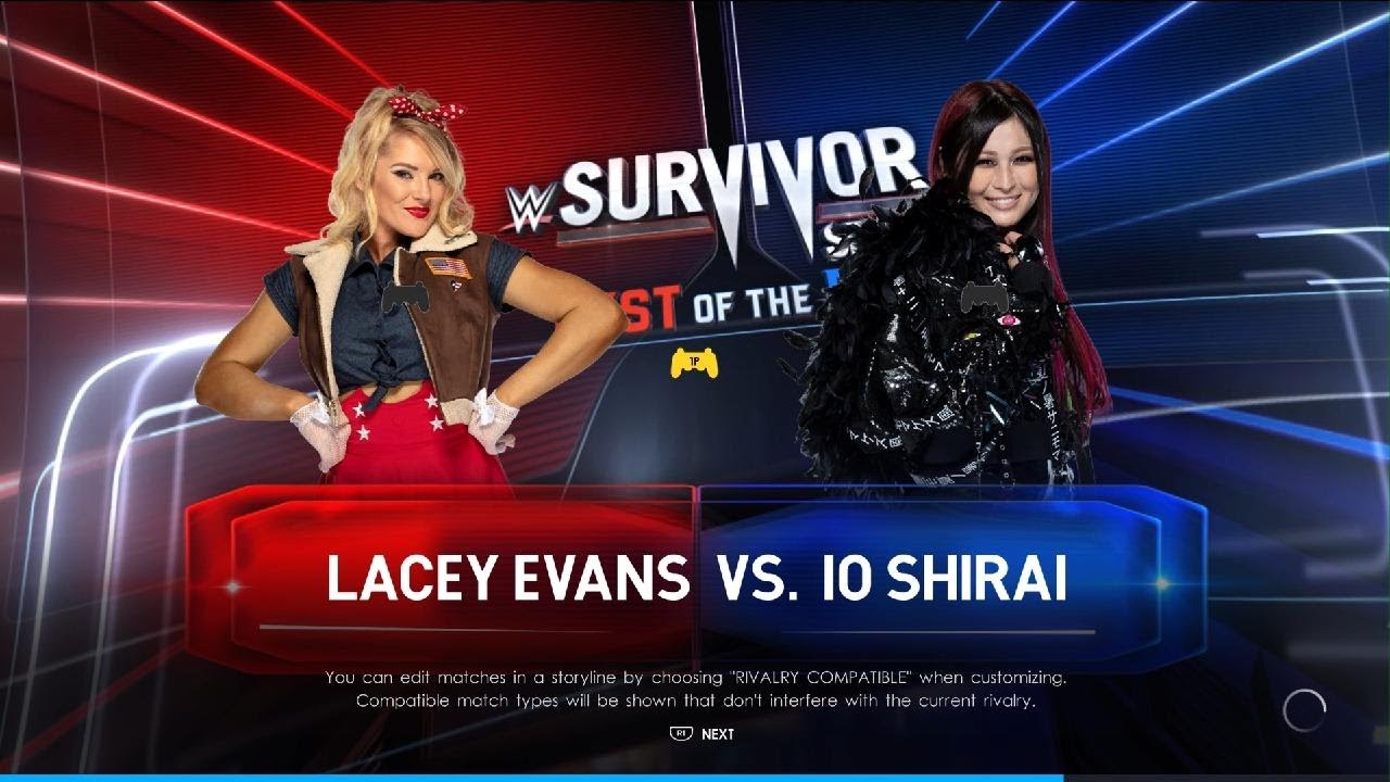 WWE 2K22 - Lacey Evans vs Io Shirai