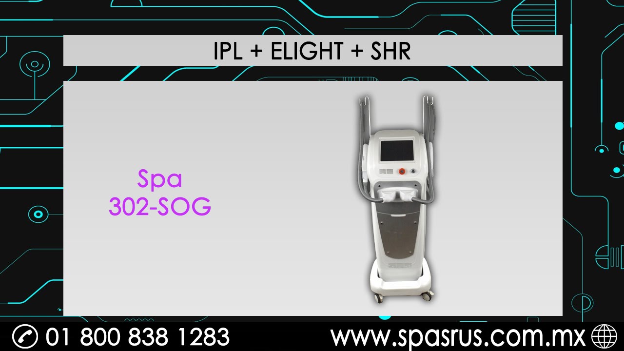 M&aacute;quina IPL + E-LIGHT+ SHR | Spa 302-SOG (Manual de Instalaci&oacute;n)