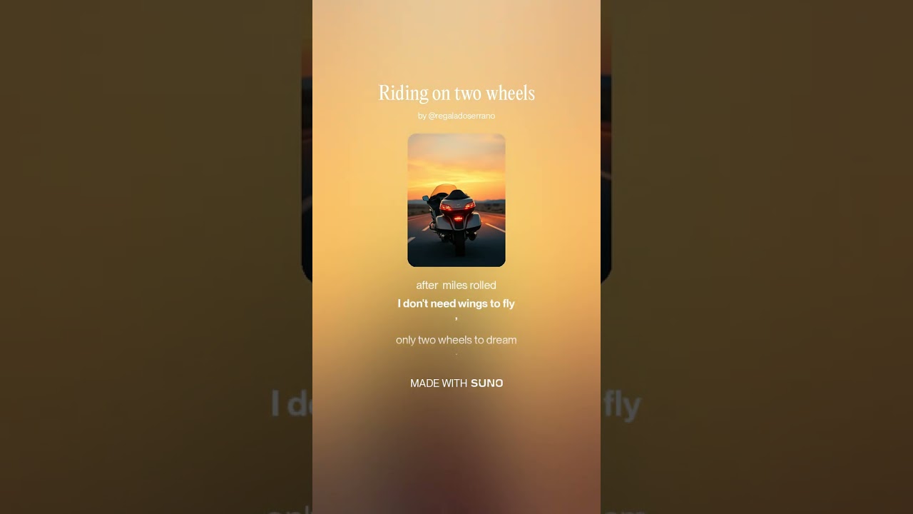 Riding on two wheels