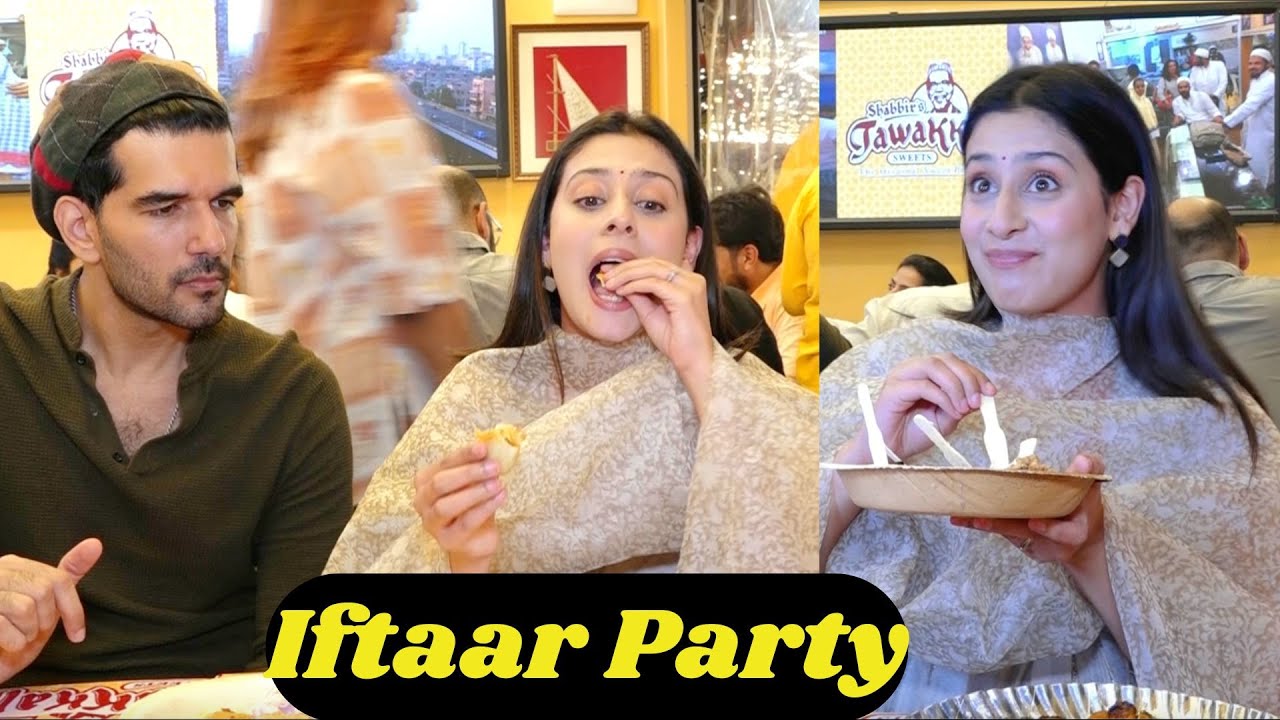 Isha Malviya enjoying food and having fun with her mother At Tahir Shabbir's  Iftaar Party
