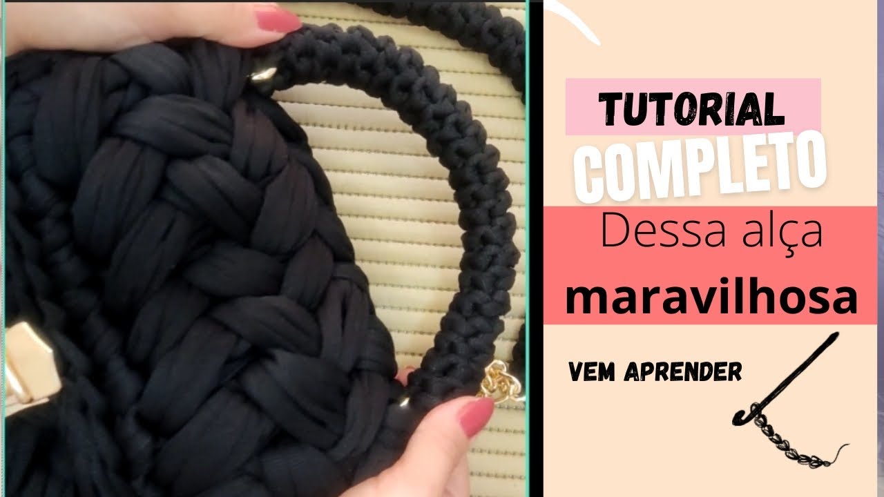 vem aprender fazer essa alça de mão maravilhosa e super fácil