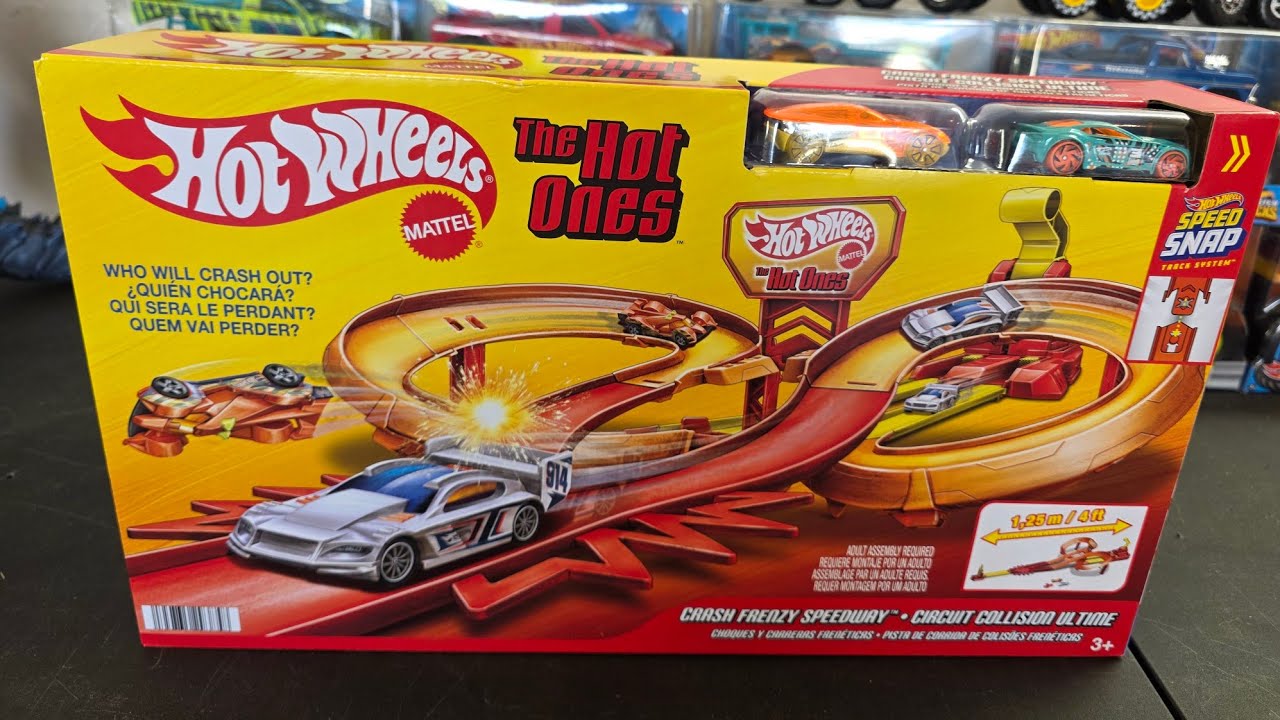 *NEW!* CRASH SET FRENZY TRACK FROM HOT WHEELS - THE HOT ONES