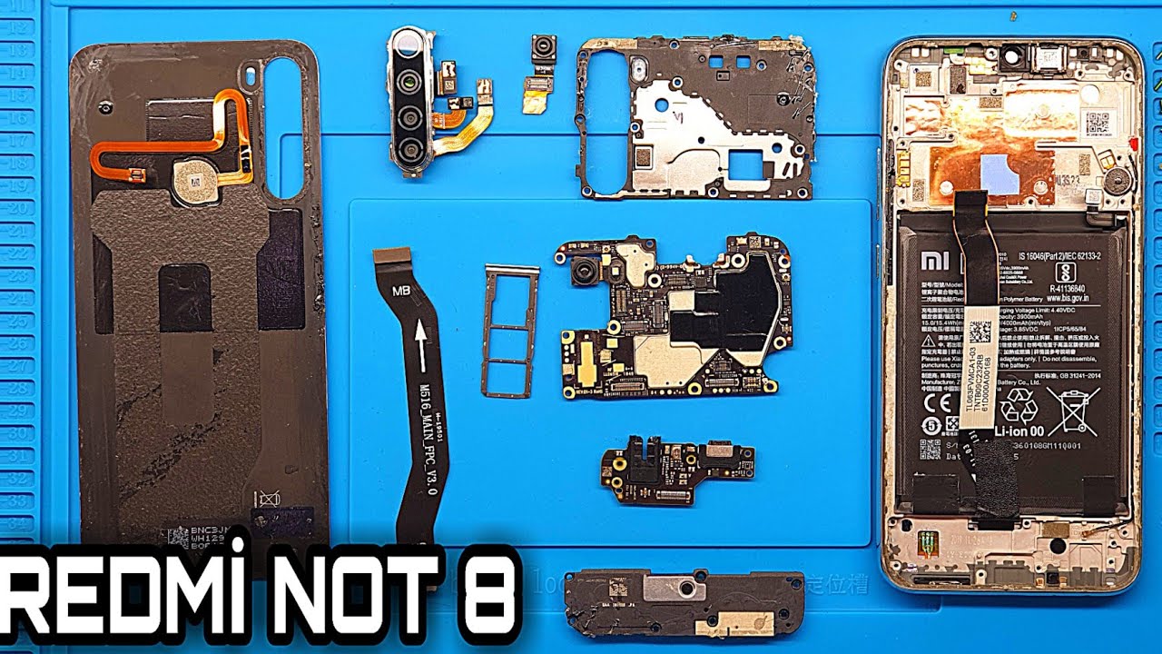 طريقة فك هاتف Redmi Note 8