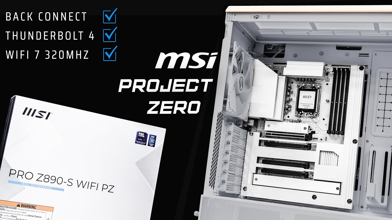Most AFFORDABLE back connect Motherboard? // MSI PRO Z890-S WIFI PZ