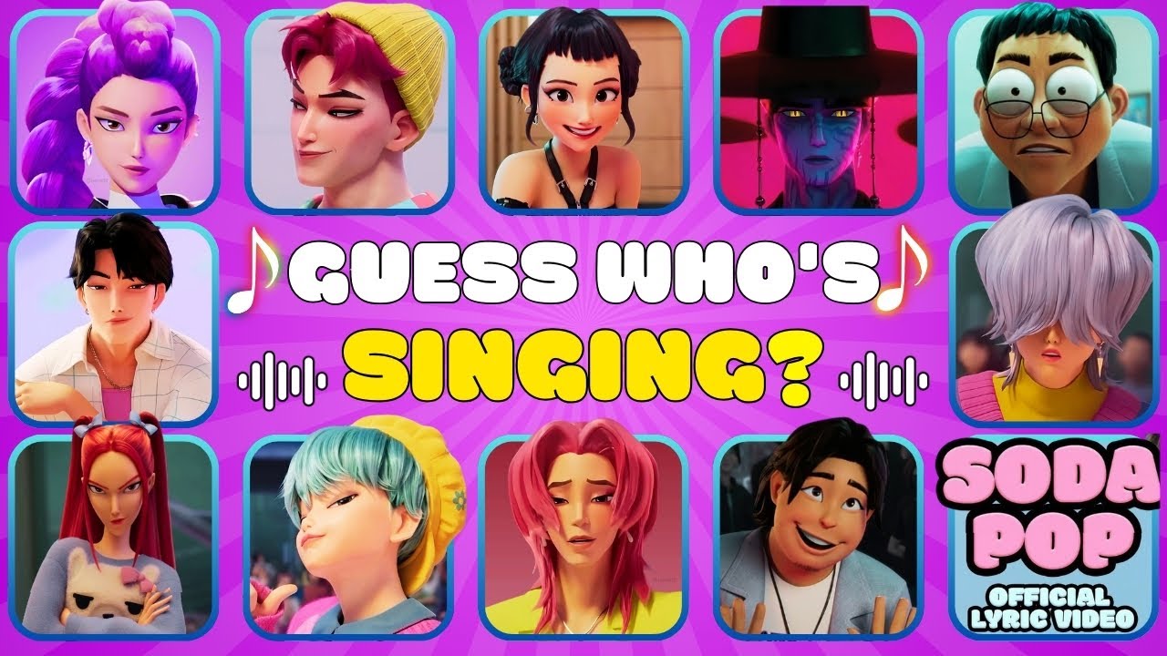 👹 Guess KPOP Demon Hunters by Their Voice! Soda Pop, Rumi, Jinu, Golden!