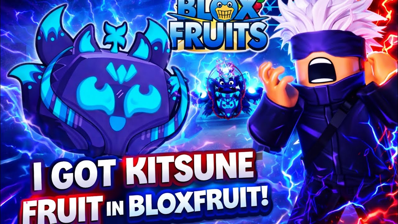 Oh I got kitsune fruit free in bloxfruit game #kitsunefruit 