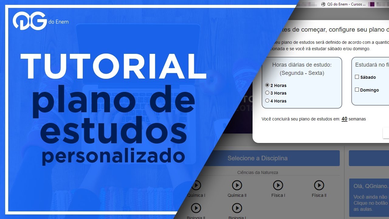 QGNIANOS: Tutorial de como estudar pelo QG