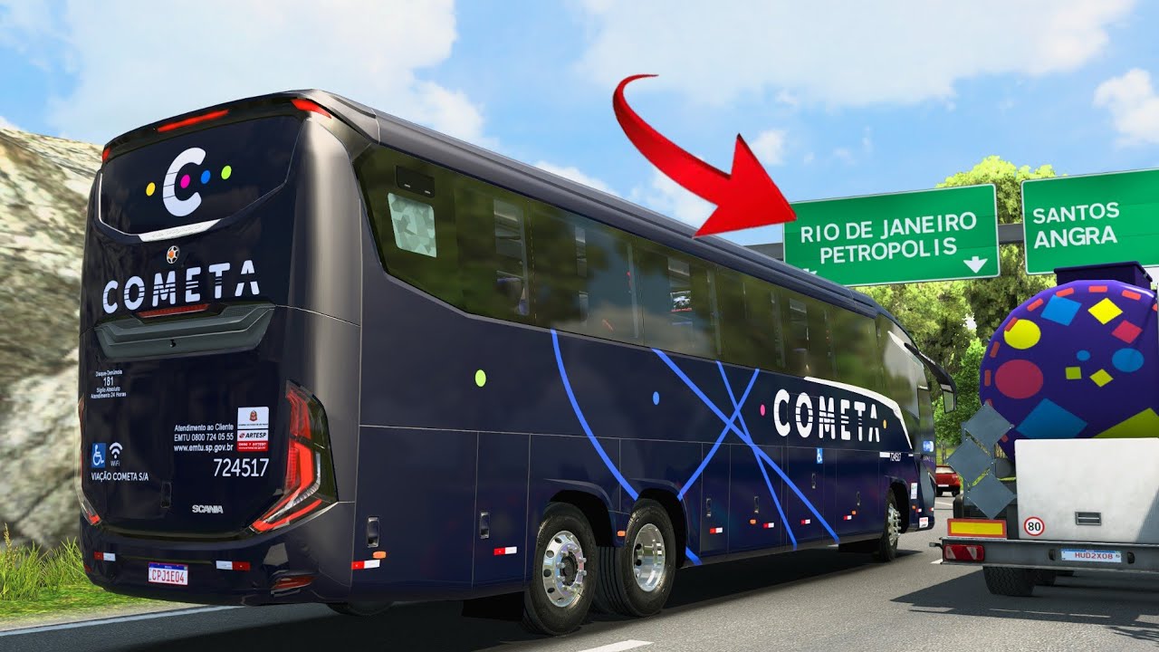 São Paulo / Rio de Janeiro - Viagem Virtual | Mapa EAA | MOD BUS