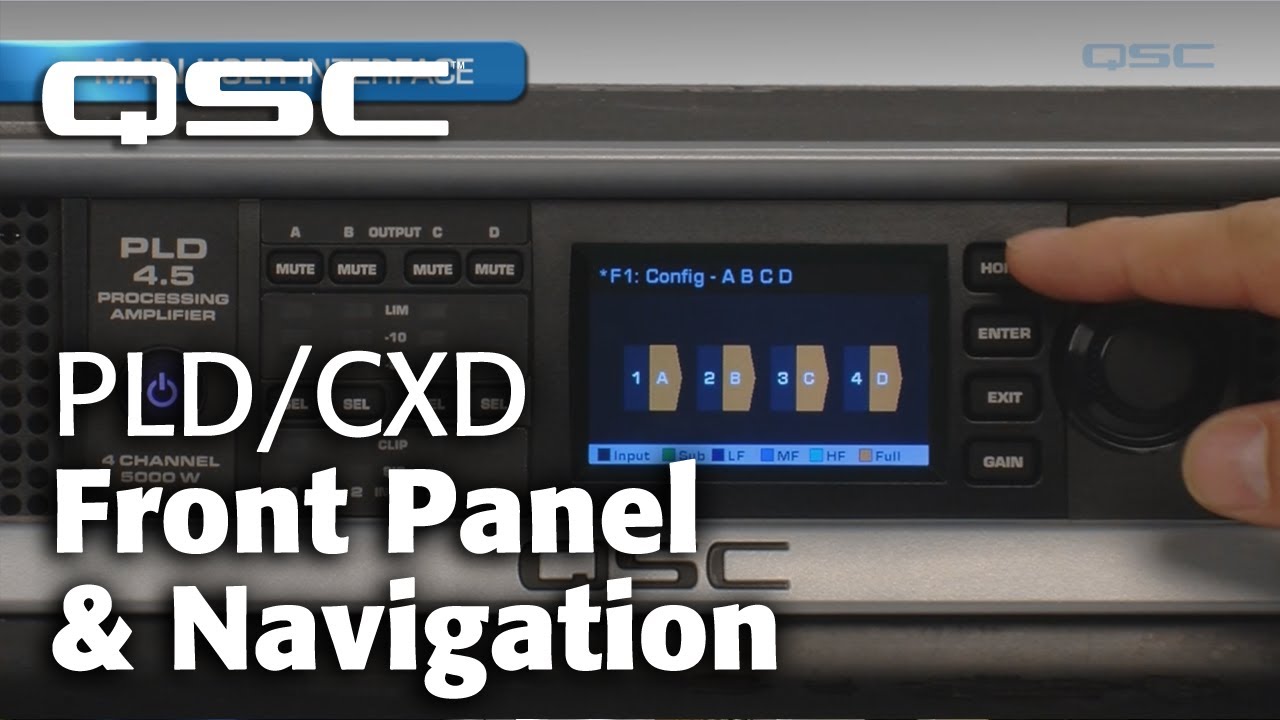 PLD/CXD: Front Panel & Navigation (User Interface Training)