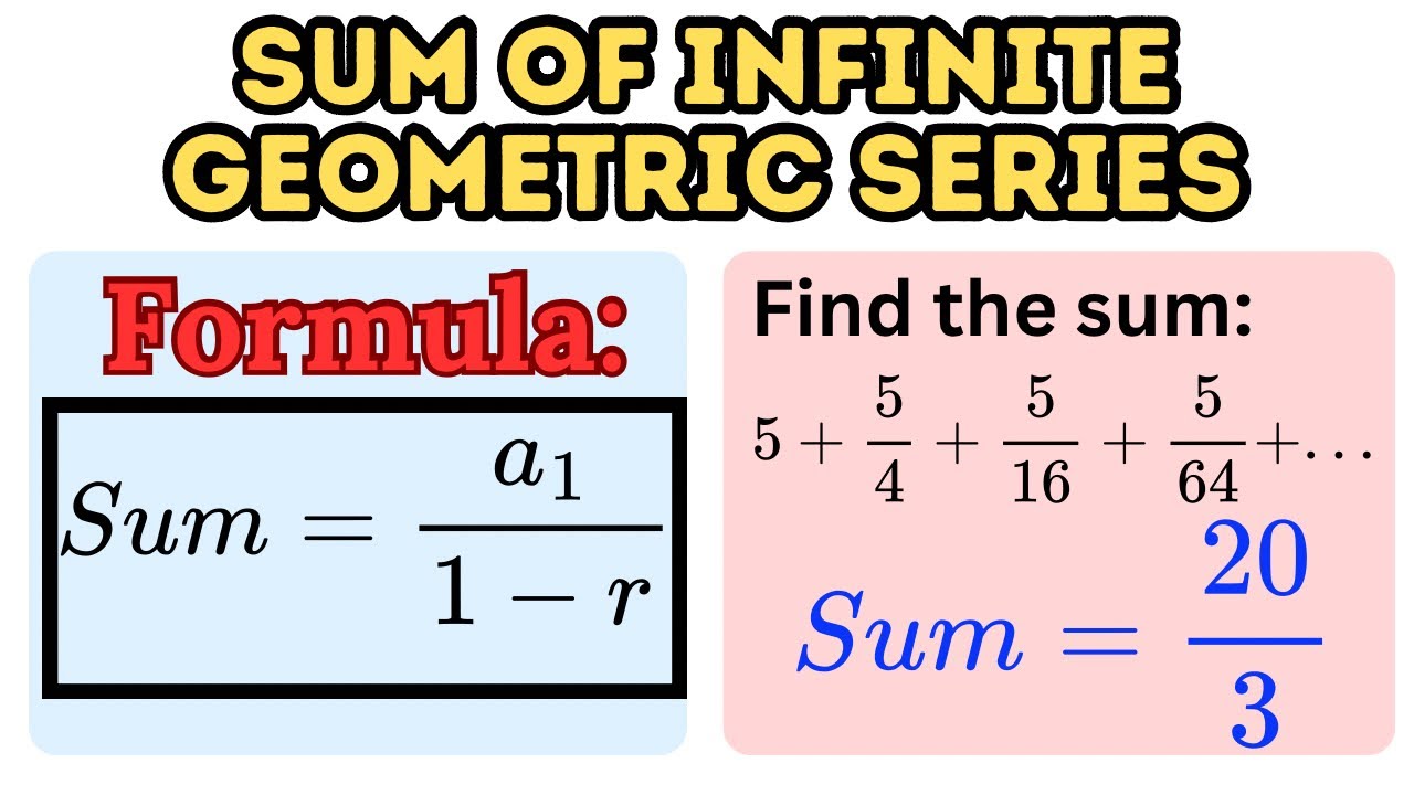 How to Find the Sum of an Infinite Geometric Series