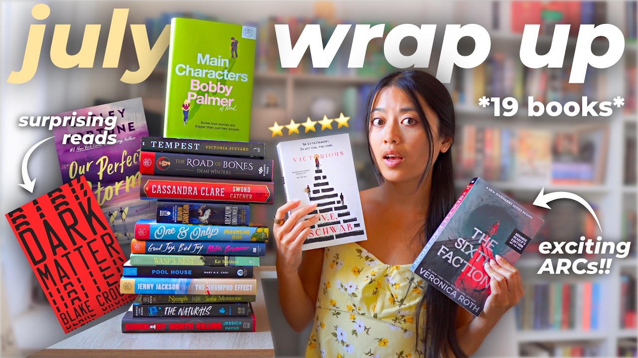 I read 19 books in July... let's talk about it | READING WRAP UP 📚⭐️