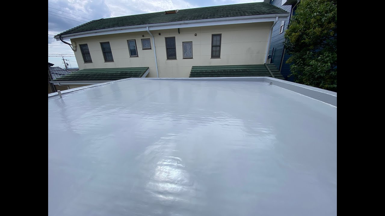 東区半田山 屋上防水改修工事　20231002　#ウレタン塗膜防水　#エバーコート　#KONチャンネル​　#近建築設計室​　#一級建築士​　#住宅　​#新築　 #リフォーム