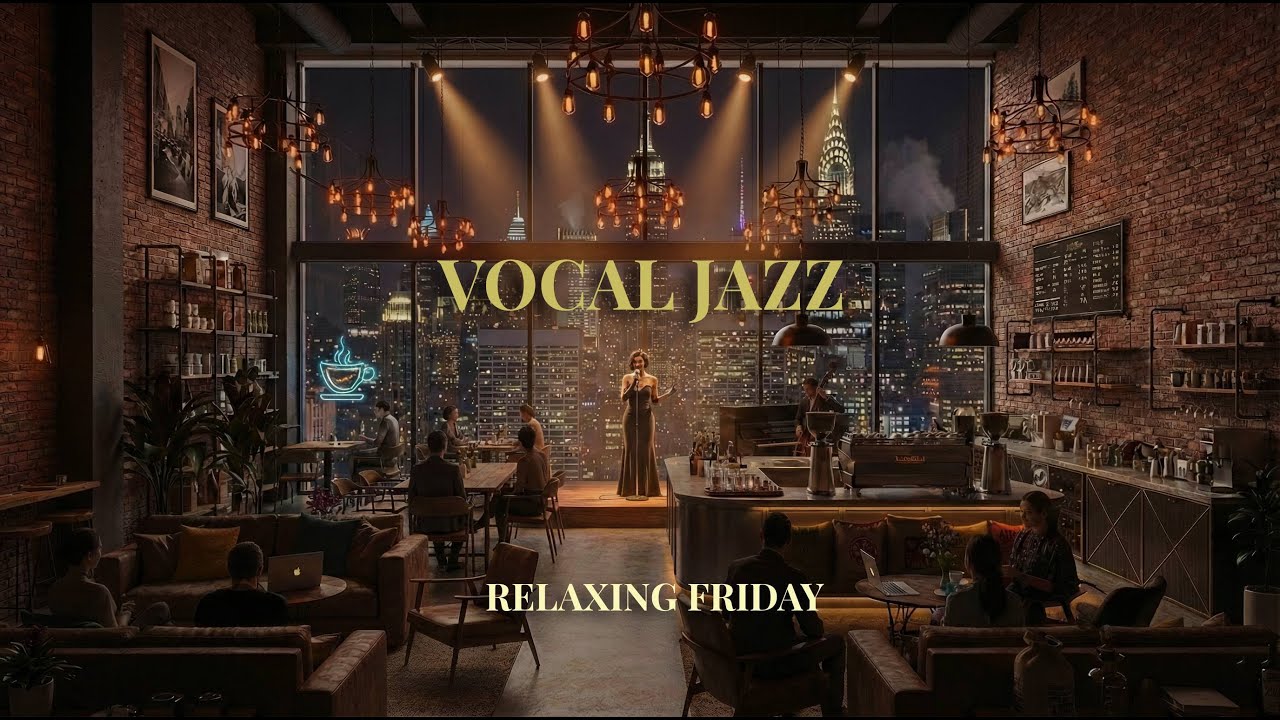 Late-Night New York Jazz ☕ Smooth Vocal Jazz for Relax & Focus[4K][2026]