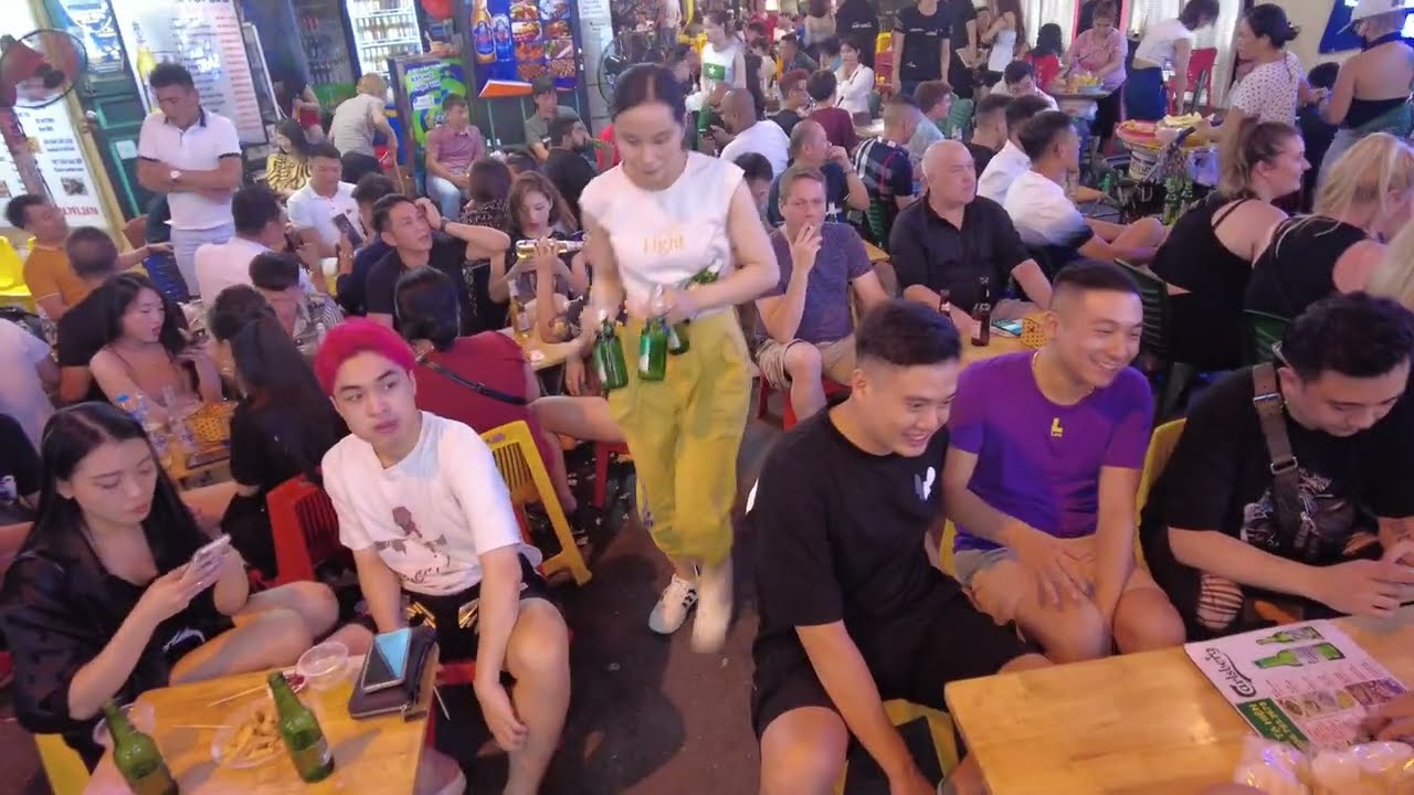 4K Vietnam 🇻🇳 Hanoi , Beer Street WalkingTour | Nightlife