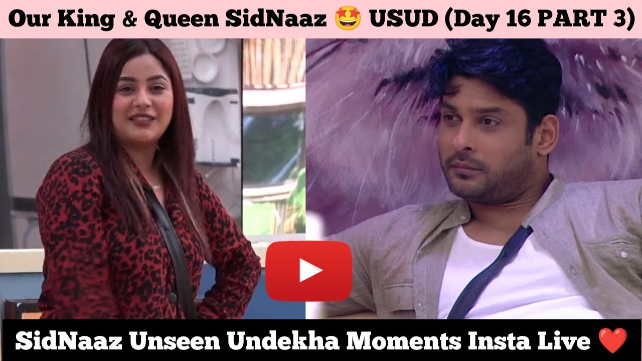 (DAY 16 PART 3) Our King Queen SidNaaz 🤩 SidNaaz USUD Moments♥️ SidNaaz Fans Insta Live 🤩