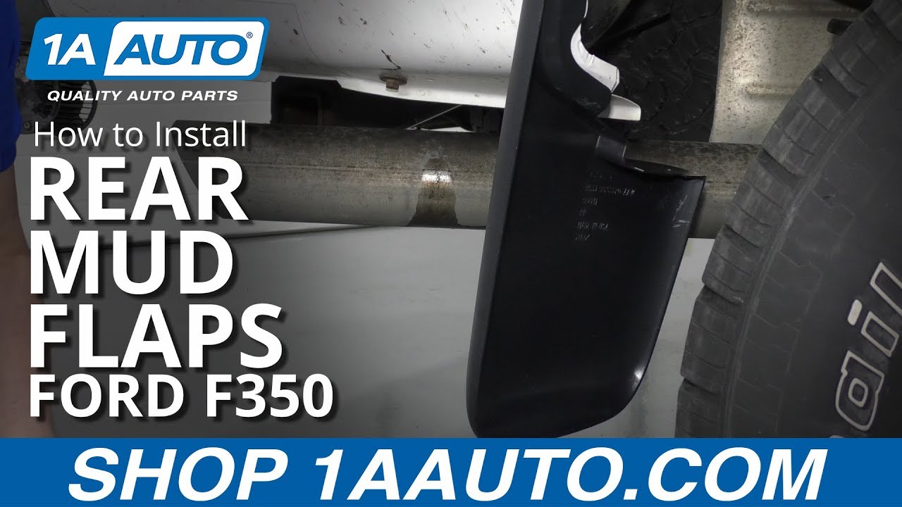 How to Install Rear Mud Flaps 11-15 Ford F-350