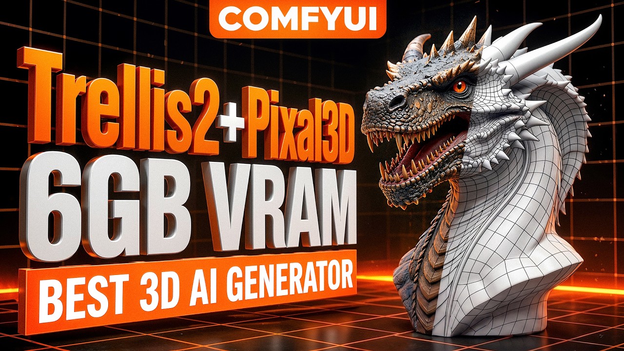 Лучший 3D AI-генератор теперь работает в ComfyUI! (Бесплатно и локально)