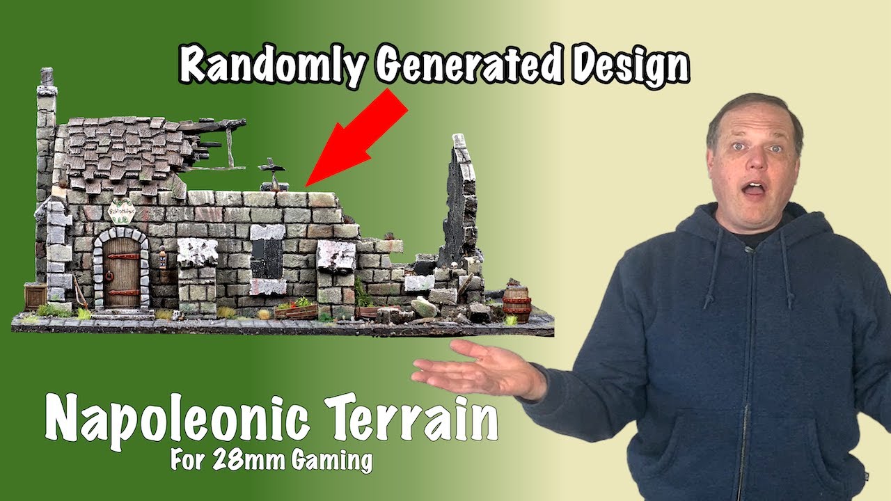 [TERRAIN CHALLENGE] Napoleonic Wargaming Building | Easy, Fast Techniques for Awesome Scenery.
