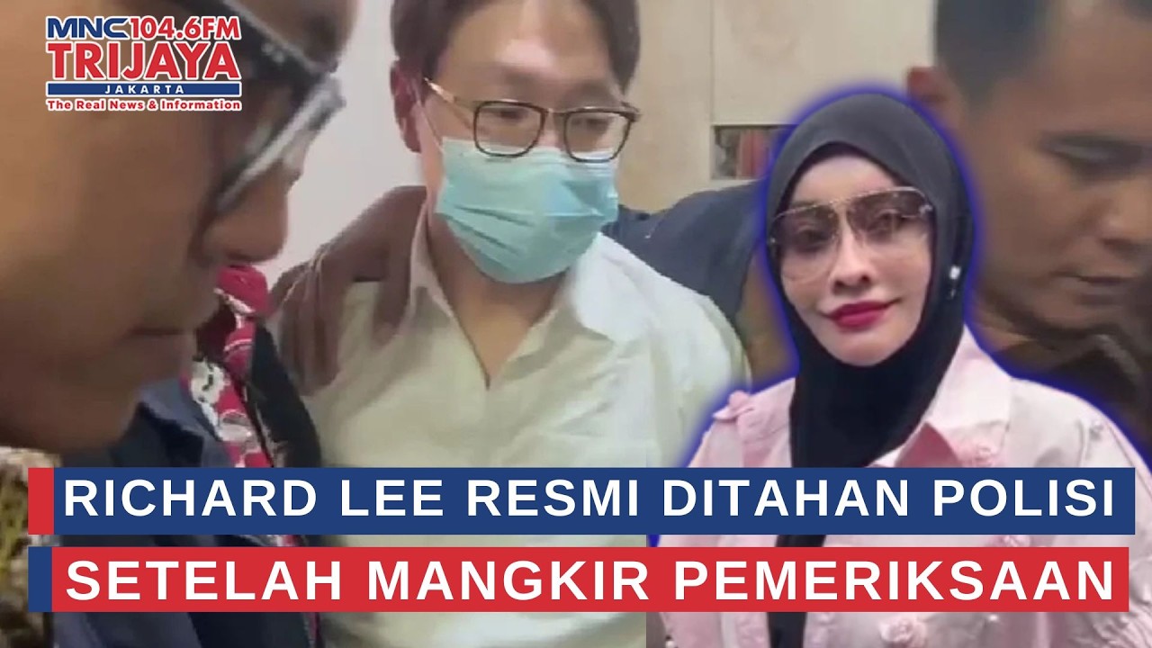 Richard Lee Resmi Ditahan Polisi Setelah Mangkir Pemeriksaan | Trijaya Update