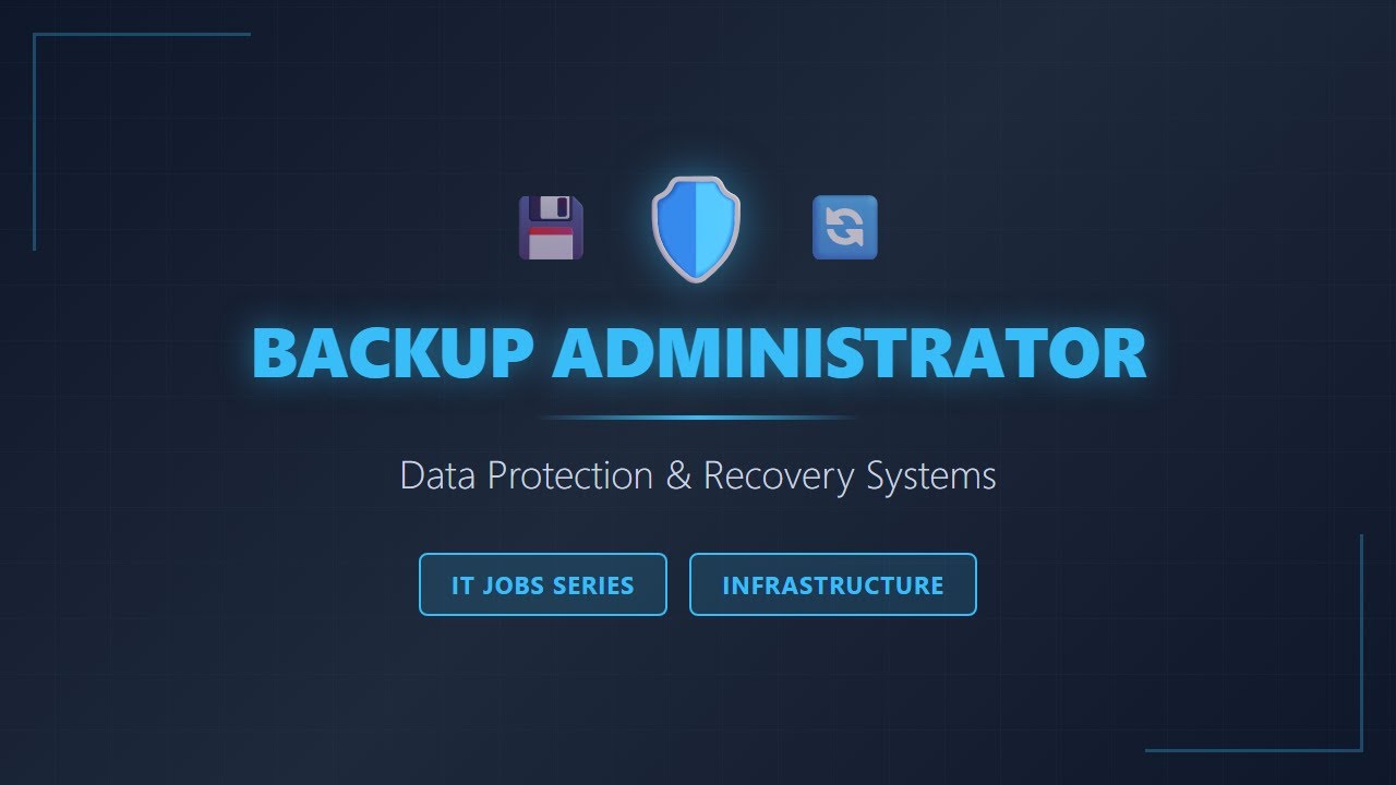 Администратор резервного копирования: объяснение систем защиты и восстановления данных | Серия ст...