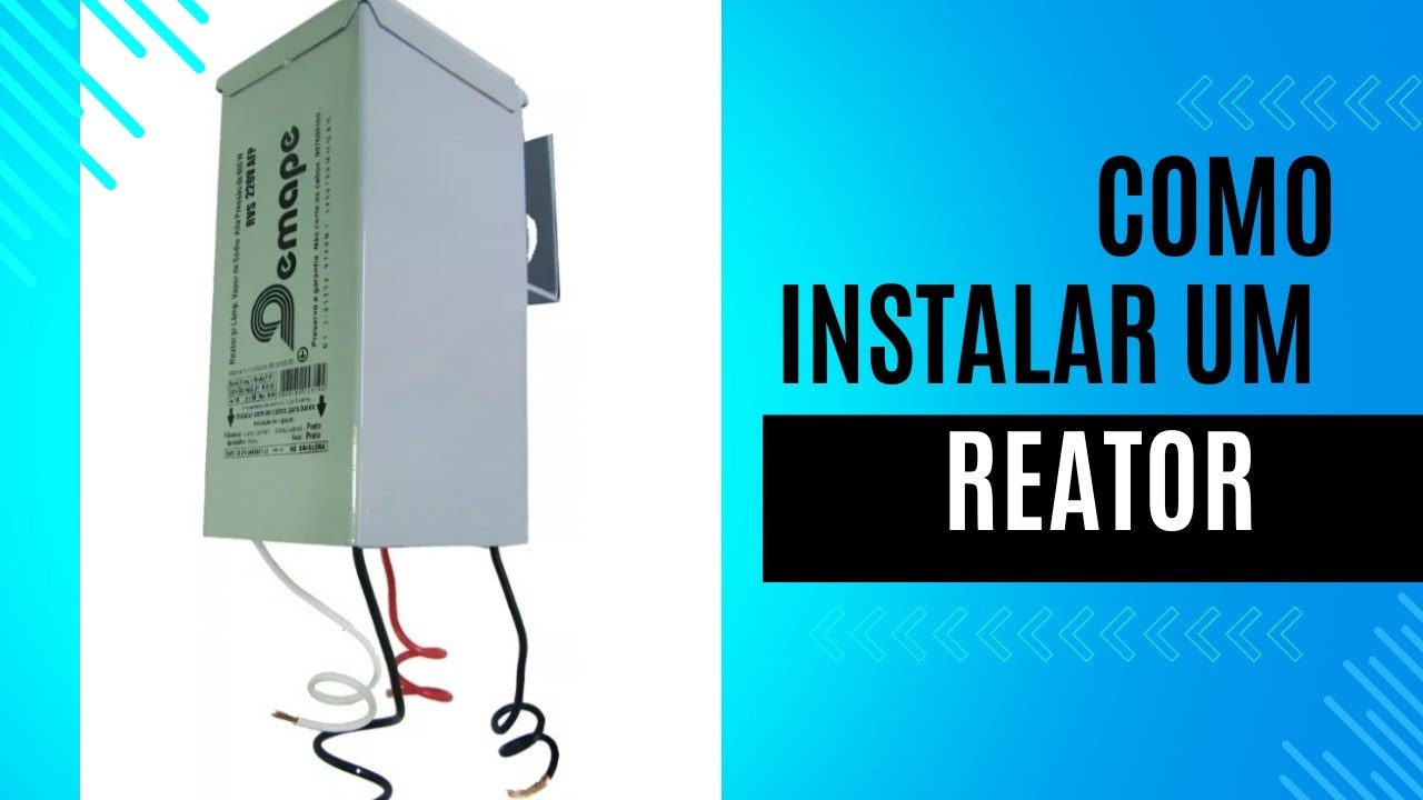 Como instalar um reator em uma lâmpada  metálica de 400 e-mail vídeo aula passo a passo.
