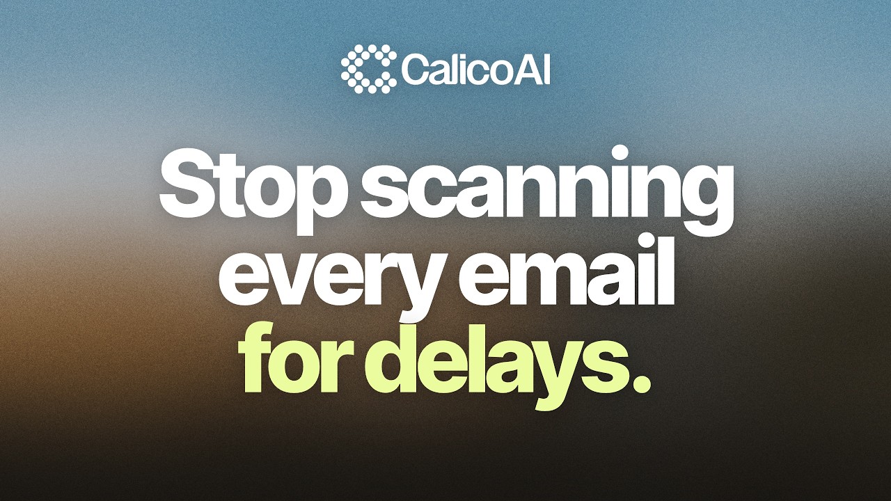 AI Production Tracking for Apparel Brands: Find Every Delay Across Your Inbox | Calico AI