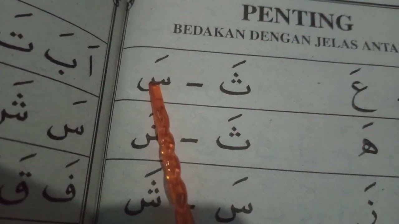 Cara mudah belajar AL-QUR,AN dari IQRO 1 hal 34