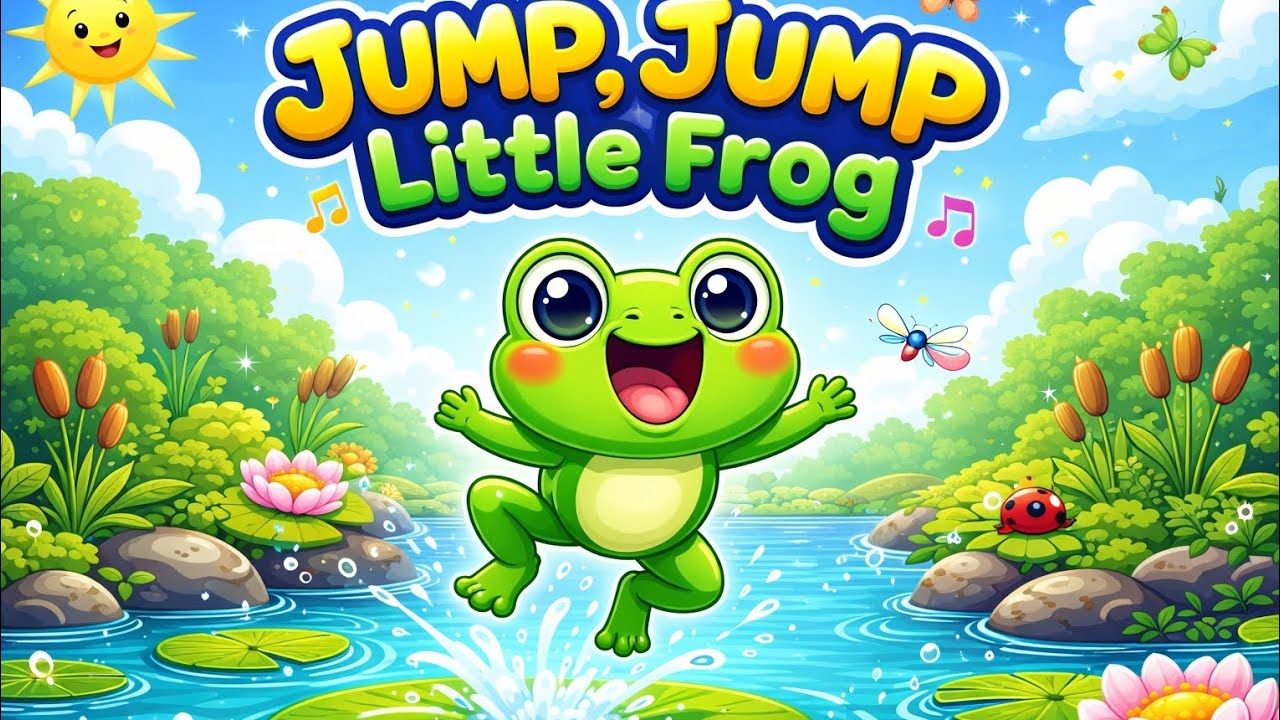 Jump Jump Little Frog 🐸 | Nursery Rhymes for Babies & Toddlers