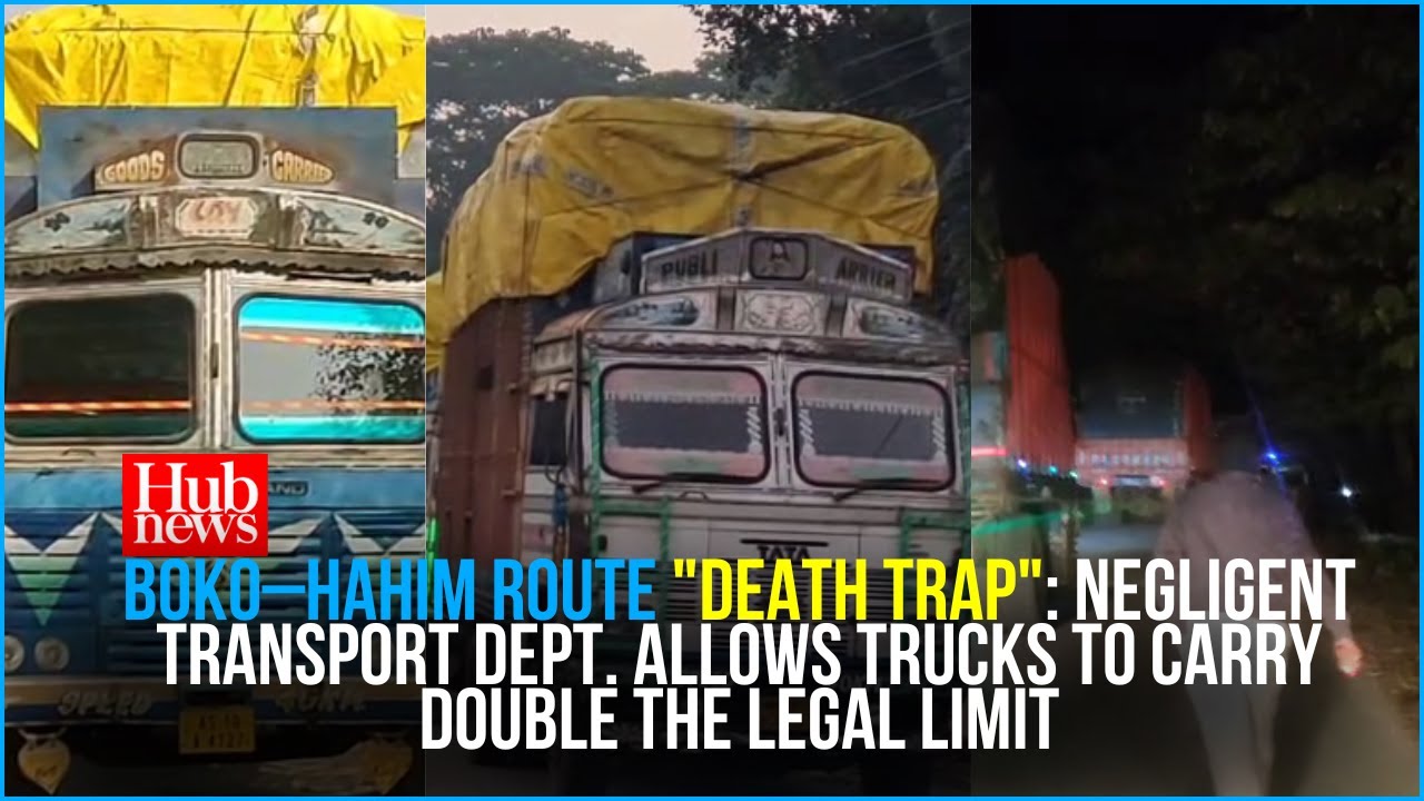 Boko–Hahim Route: Trucks Overloaded With 36 to 45 Tonnes of Coal; Double the Legal Weight Limit