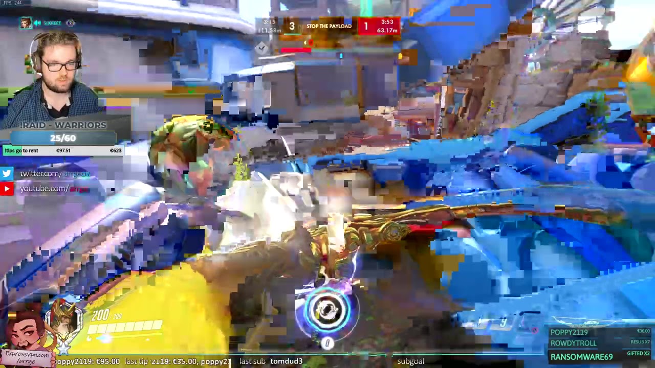 POTG! ARRGE HANZO MAIN ! GAMEPLAY OVERWACTH SEASON 25 TOP 500