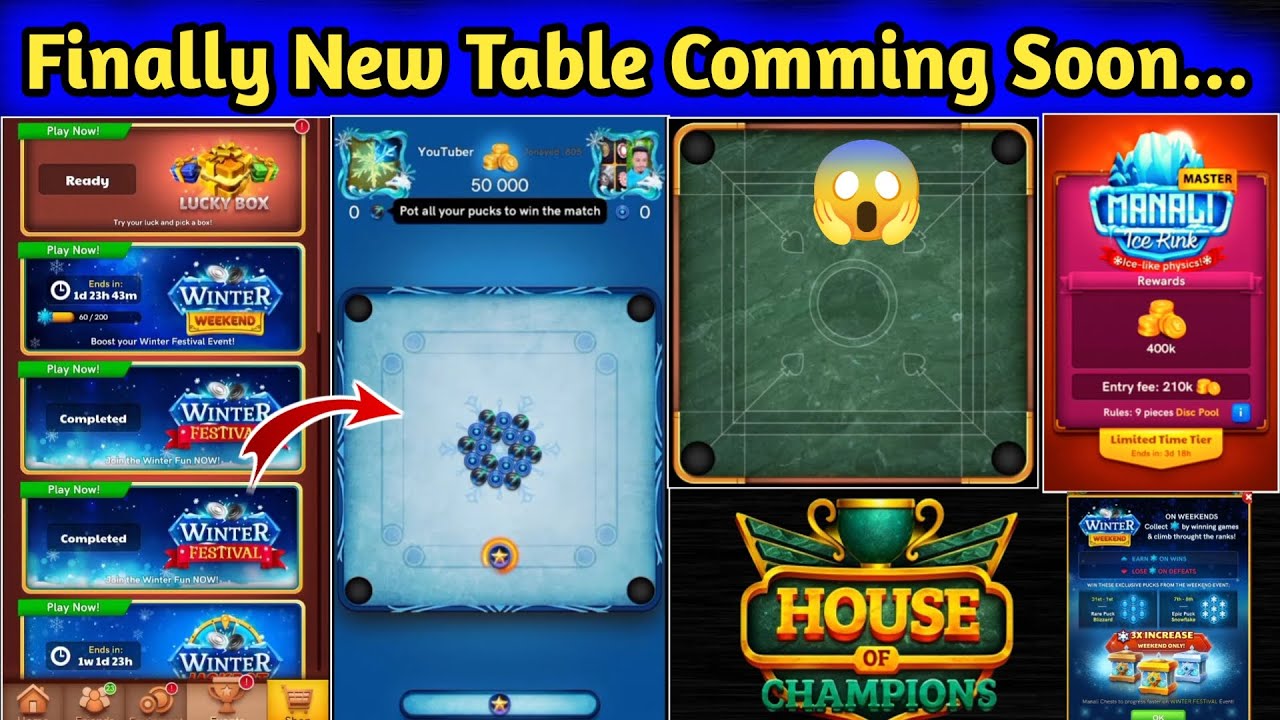 Finally New Table Comming Soon 🤩 Carrom Pool New Table Full Details 🔥