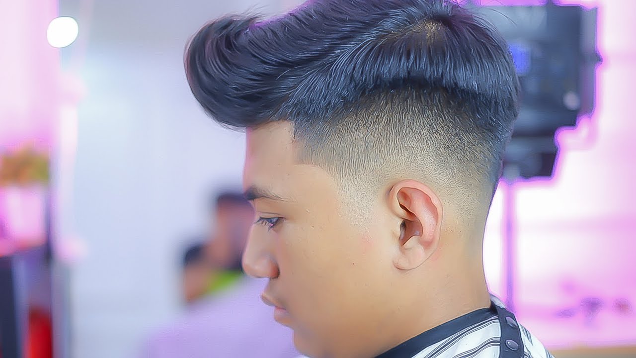 TUTORIAL POTONG RAMBUT FADE DENGAN QUIFF HAIR STYLE